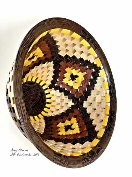 Hand turned wooden bowls